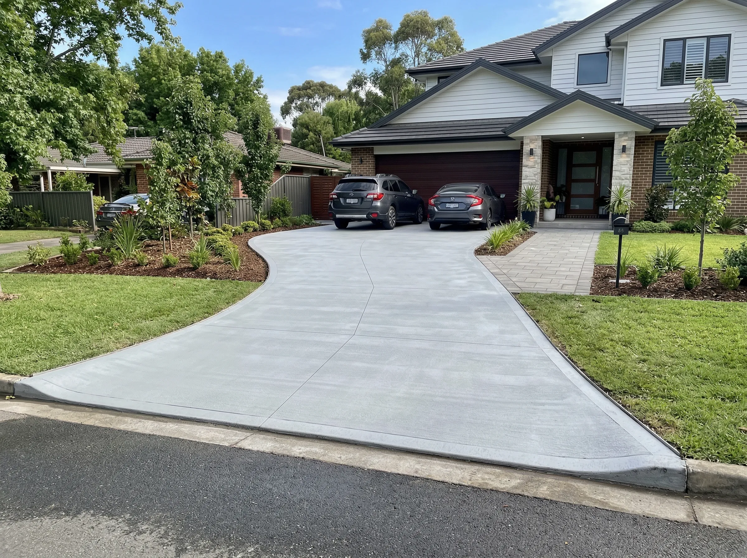 Elegant concrete driveways Lenexa