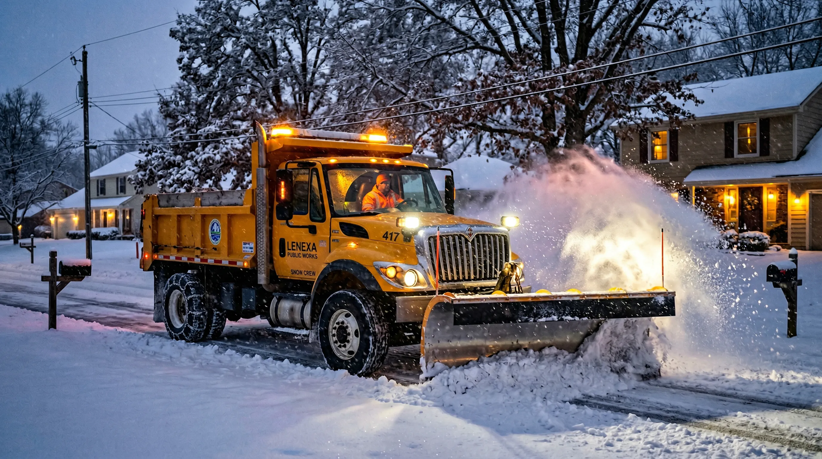 Lenexa driveway snow service