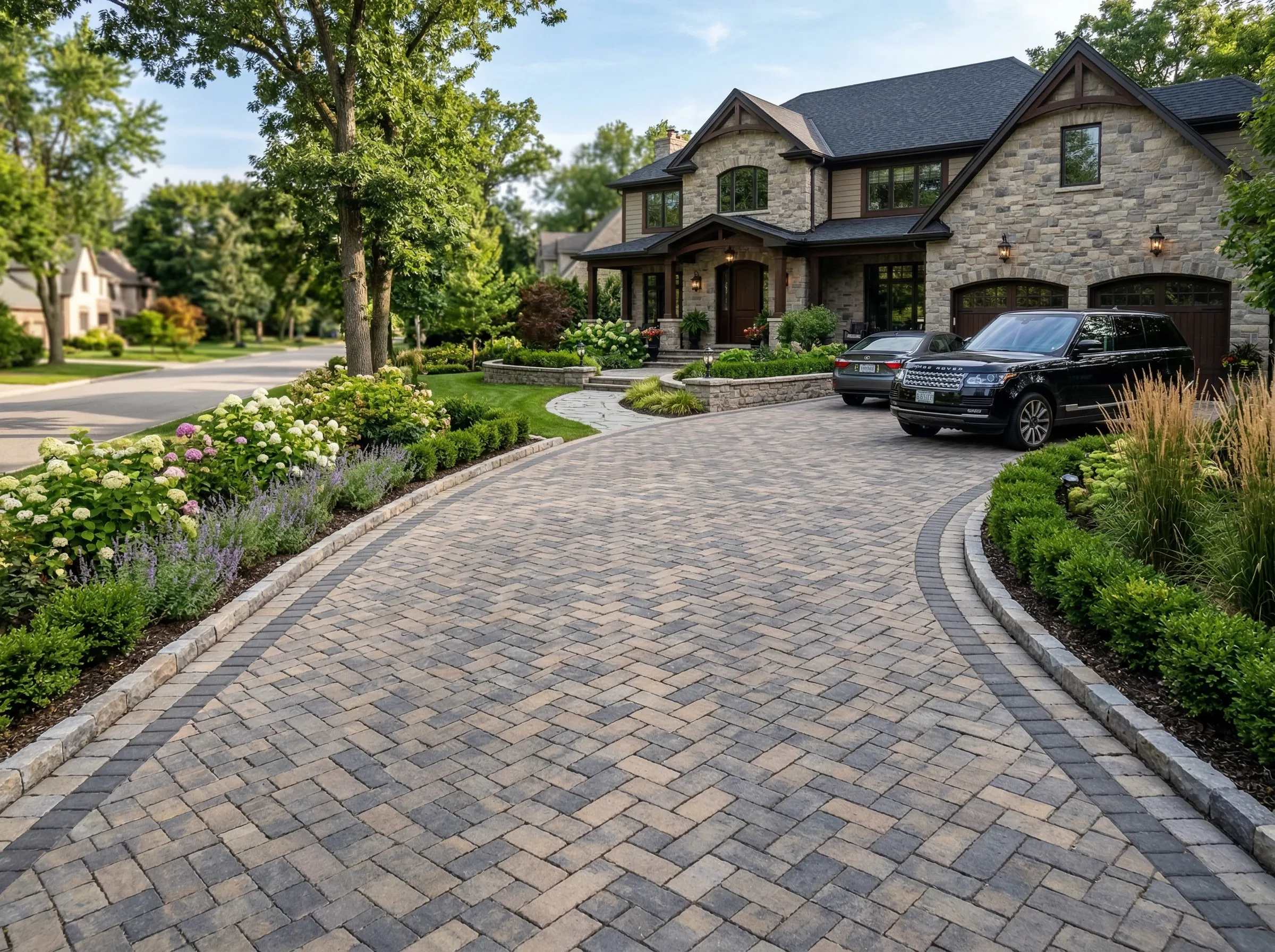 Lenexa home driveway upgrade