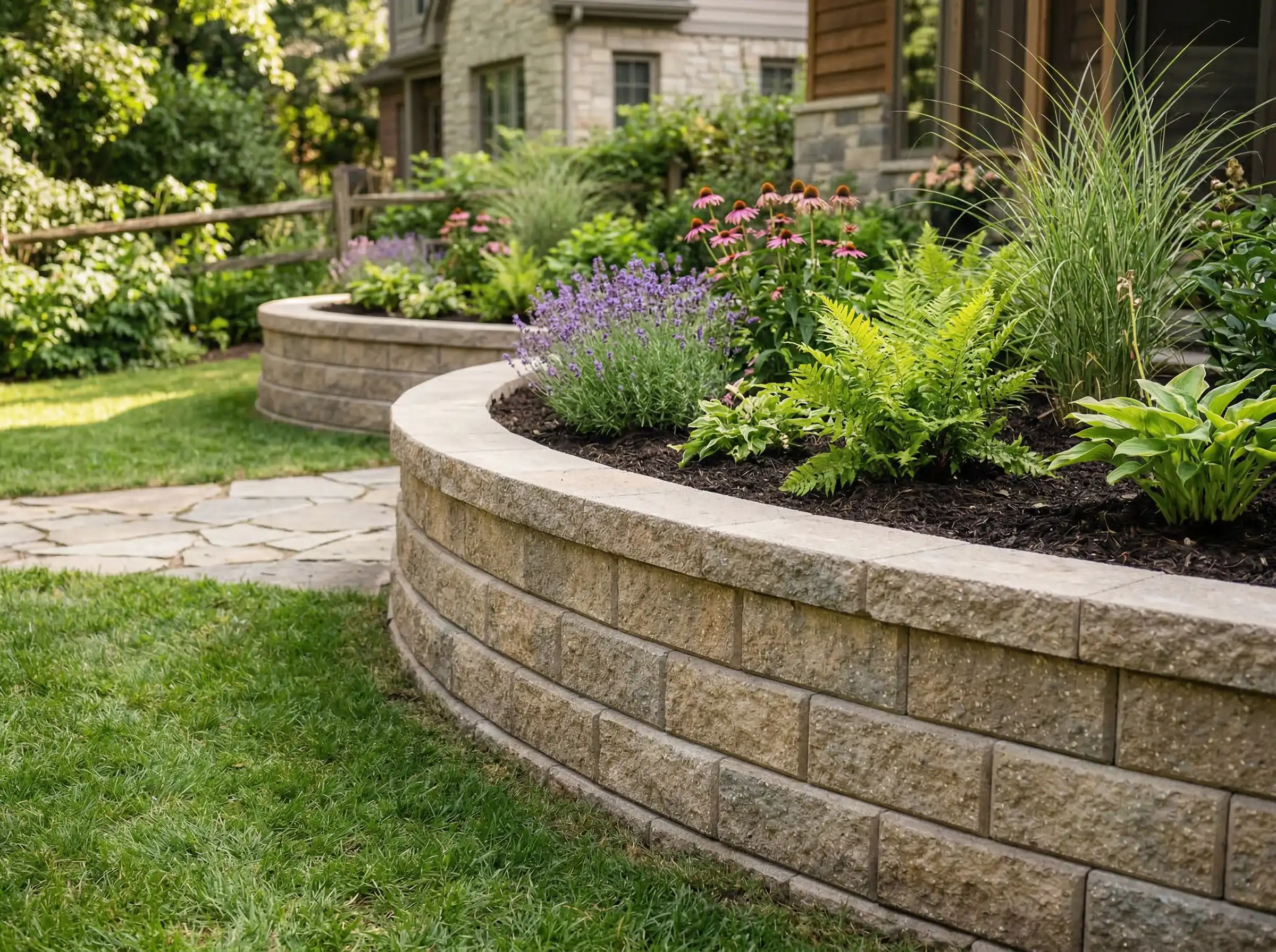 Retaining Wall Installation in Lenexa KS