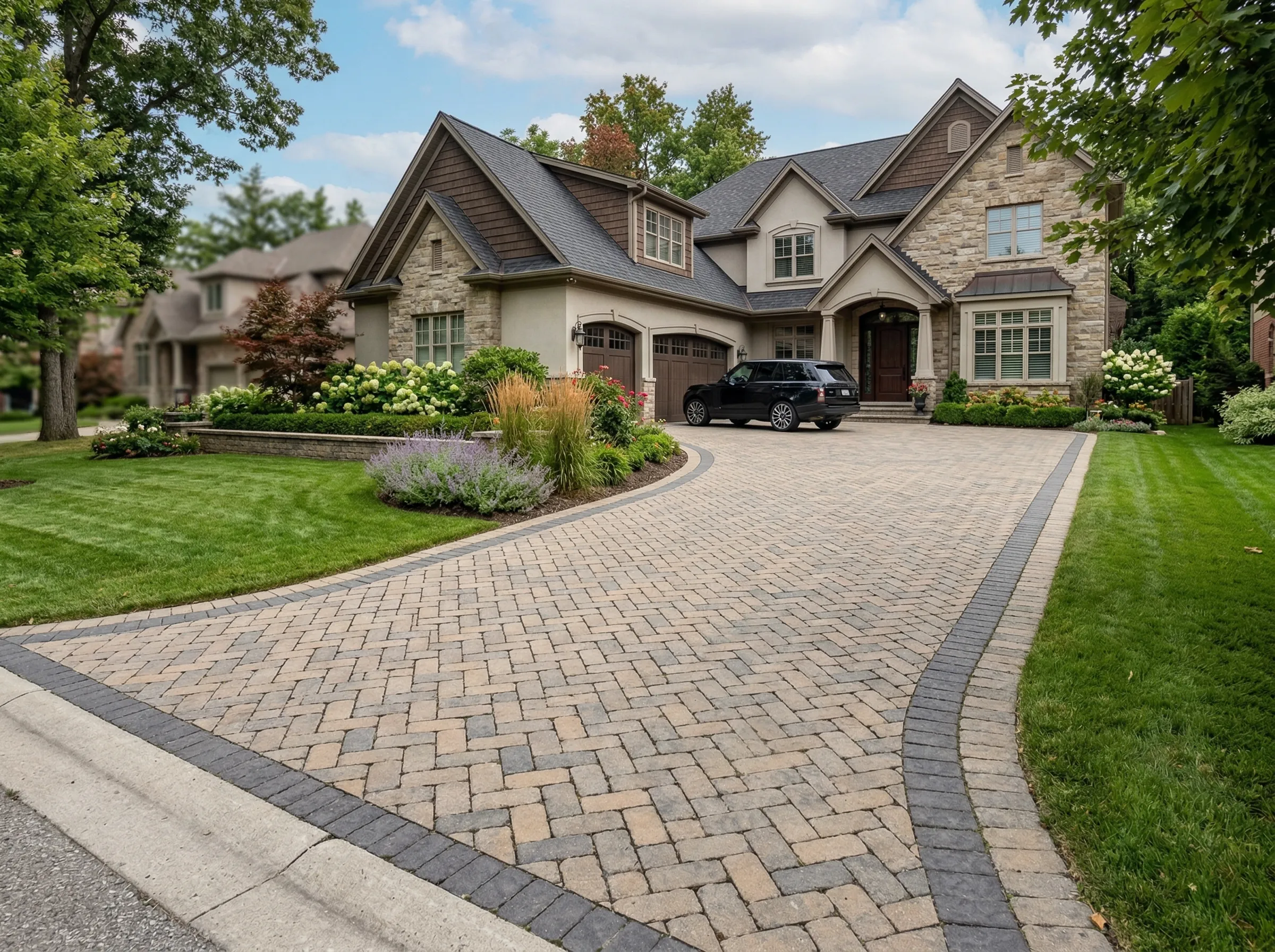 Paver driveway construction Lenexa