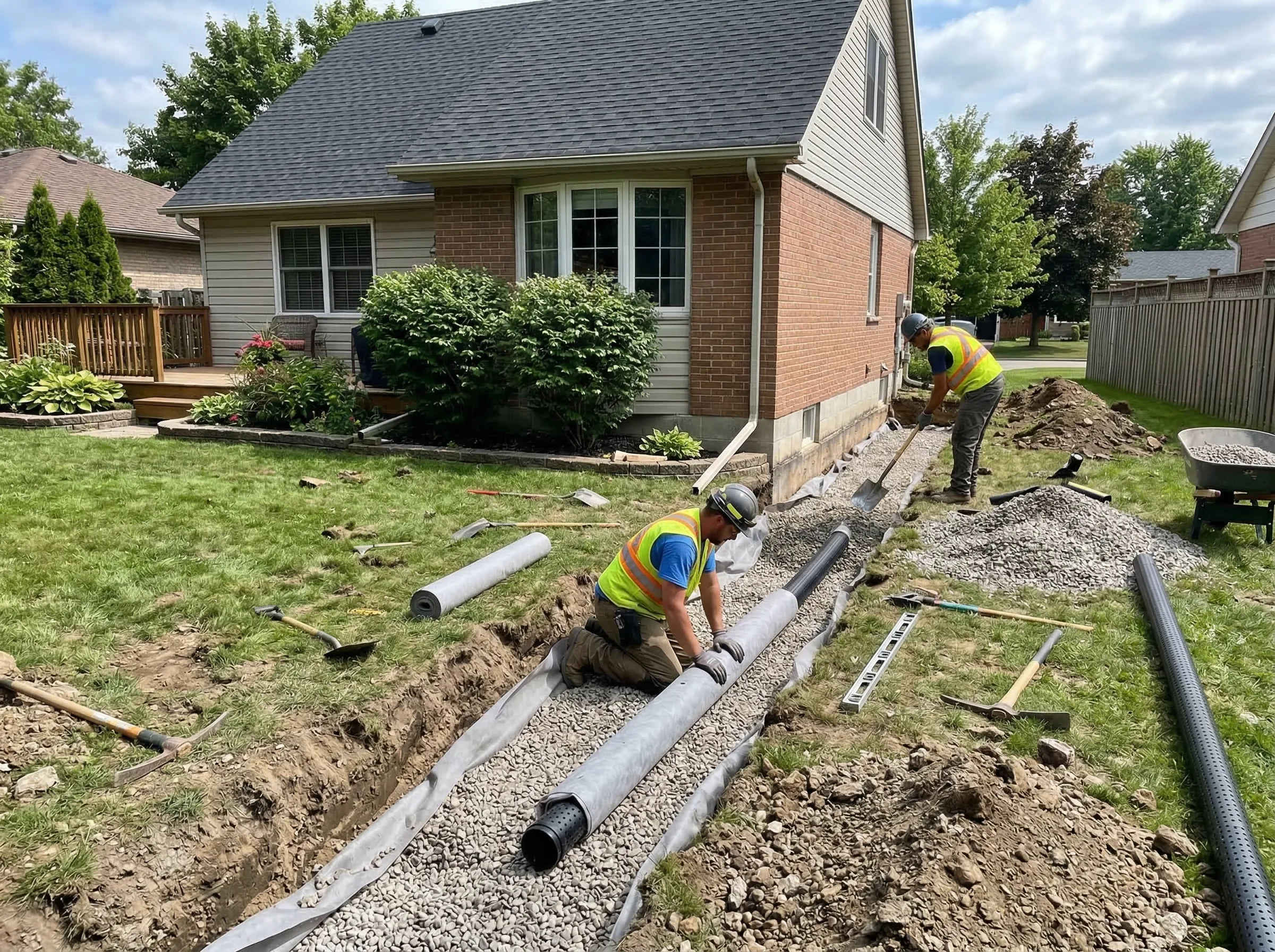 Residential drainage Lenexa KS