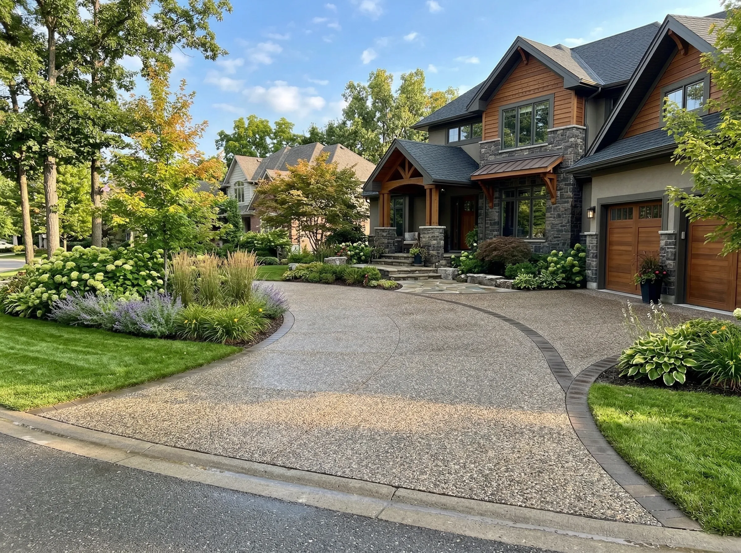 Stamped driveway Lenexa