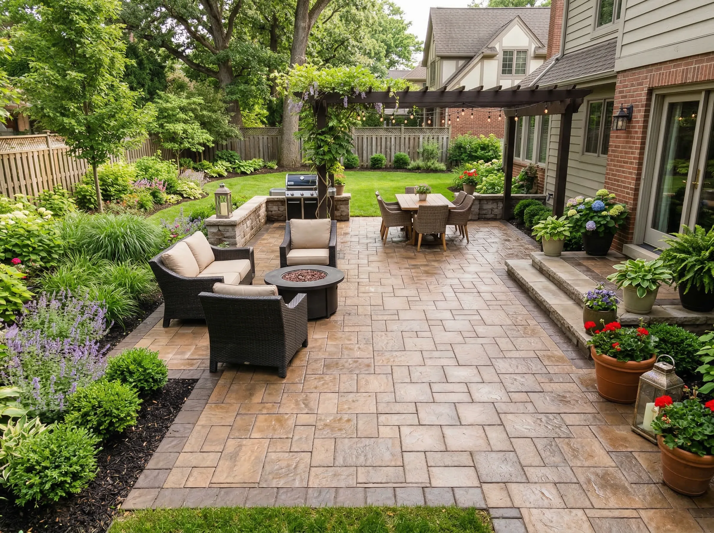 Custom Paver Patios in Kansas