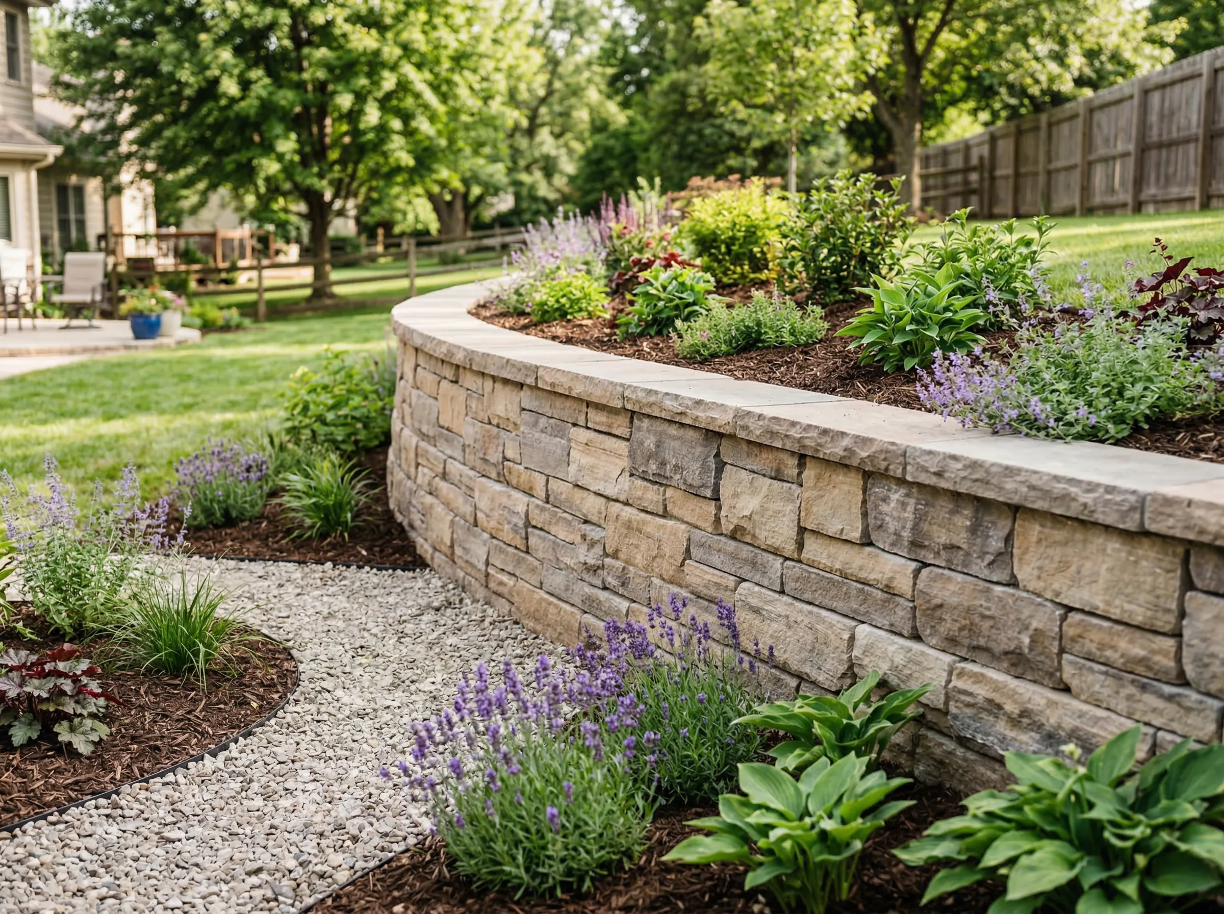 Lenexa Retaining Wall Installation