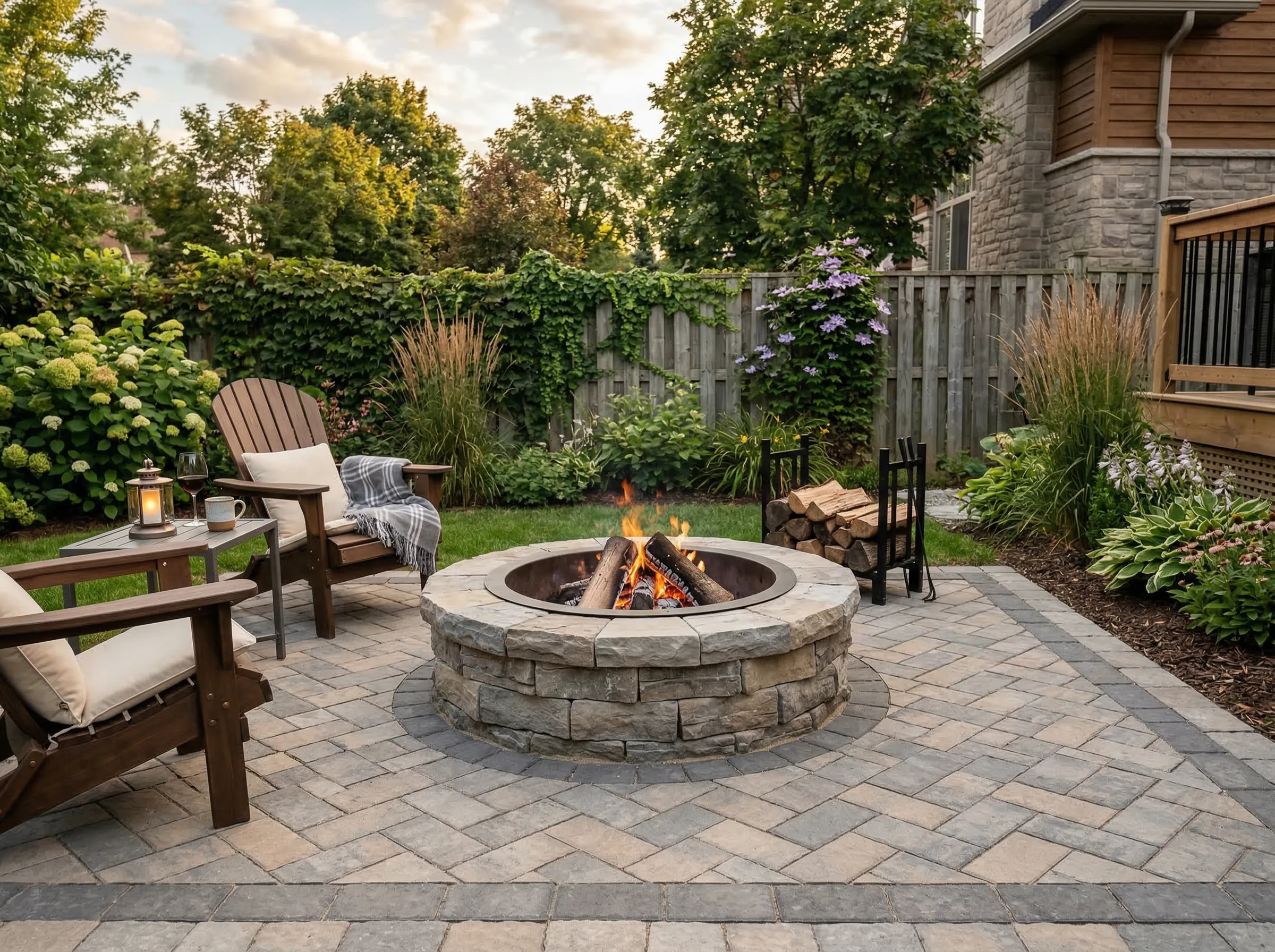 Gas Firepit Installation in Lenexa KS