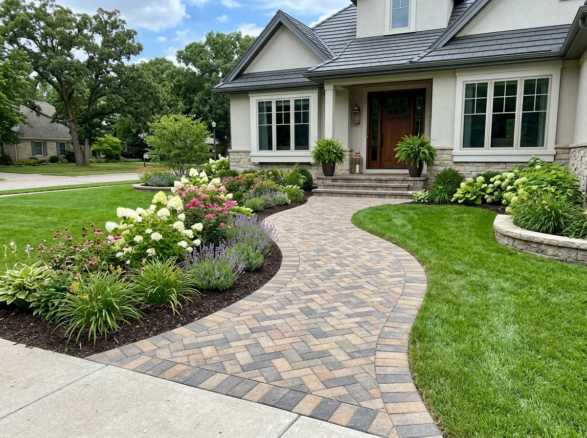 Affordable Paver Walkway in Lenexa KS